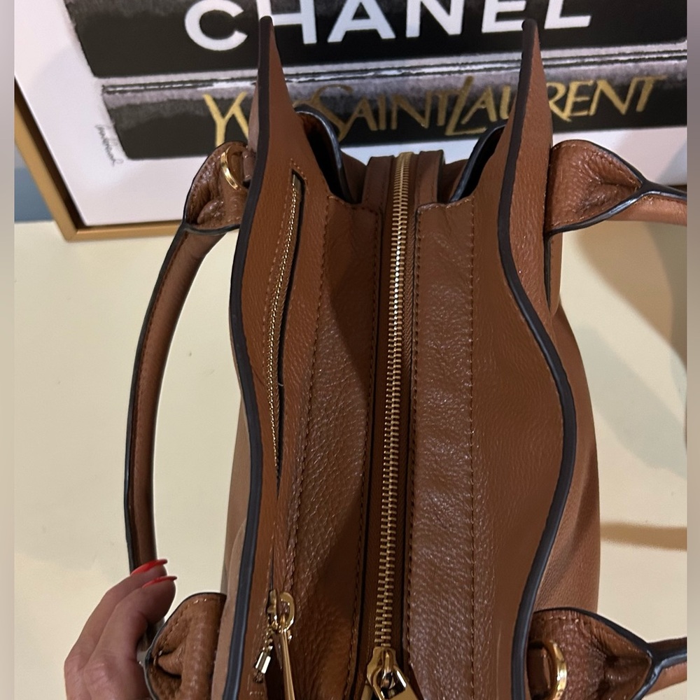 Michael Kors Tan Leather Tote Bag - Picture 5 of 11